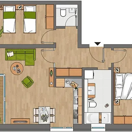 Dünenresort Dünenresort 121 Apartamento *